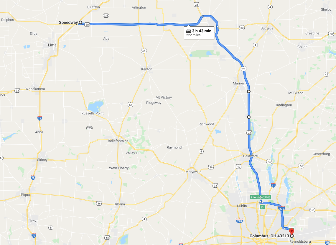 2020 Beaverdam and Back Map