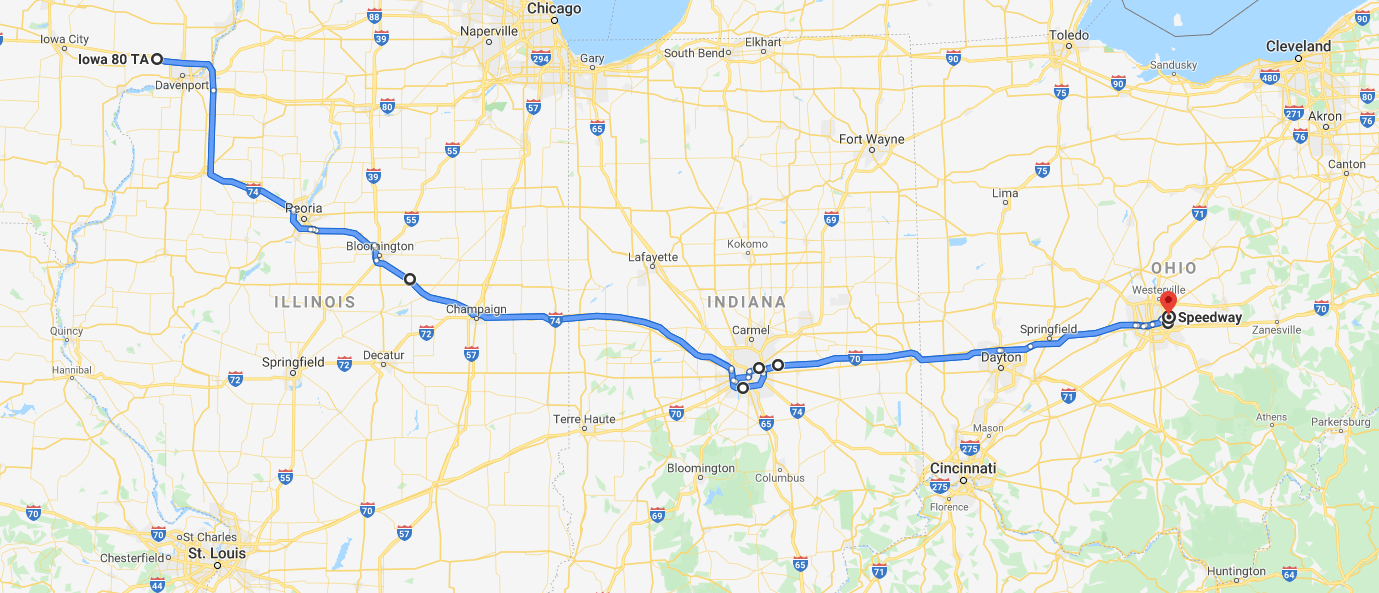 SaddleSore 1000 Map Overall